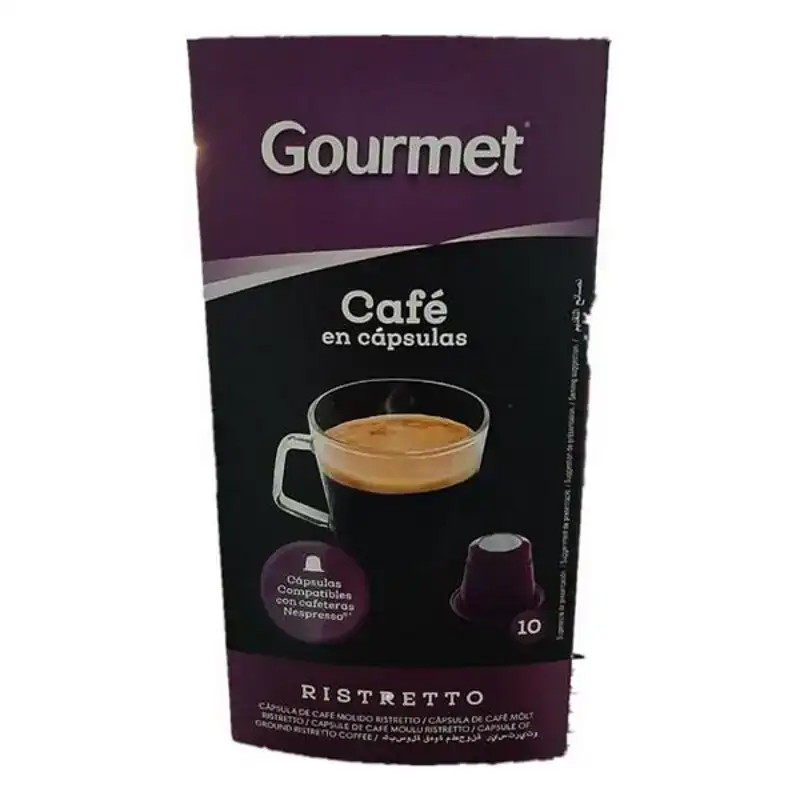 Capsules de cafe gourmet ristretto 10 uds_8670. DIAYTAR COTE D'IVOIRE - L'Art de Magasiner sans Frontières. Parcourez notre vaste sélection d'articles et trouvez tout ce dont vous avez besoin, du chic à l'authentique, du moderne au traditionnel.