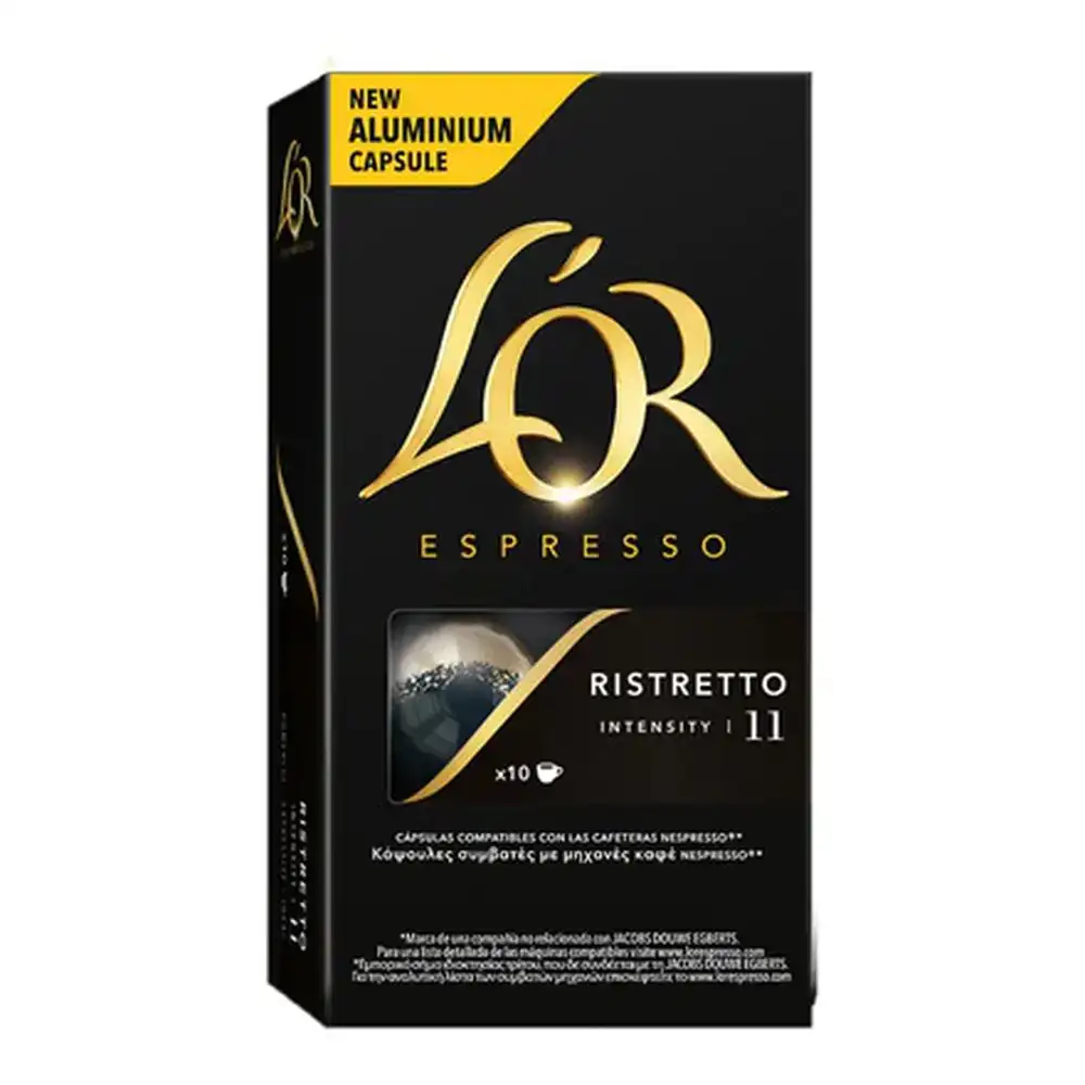 Capsules de cafe l or ristretto 11 10 uds_6202. Entrez dans l'Univers de DIAYTAR COTE D'IVOIRE - Votre Destination de Shopping Complète. Découvrez des produits qui reflètent la diversité et la richesse culturelle du Côte d'Ivoire, le tout à portée de clic.