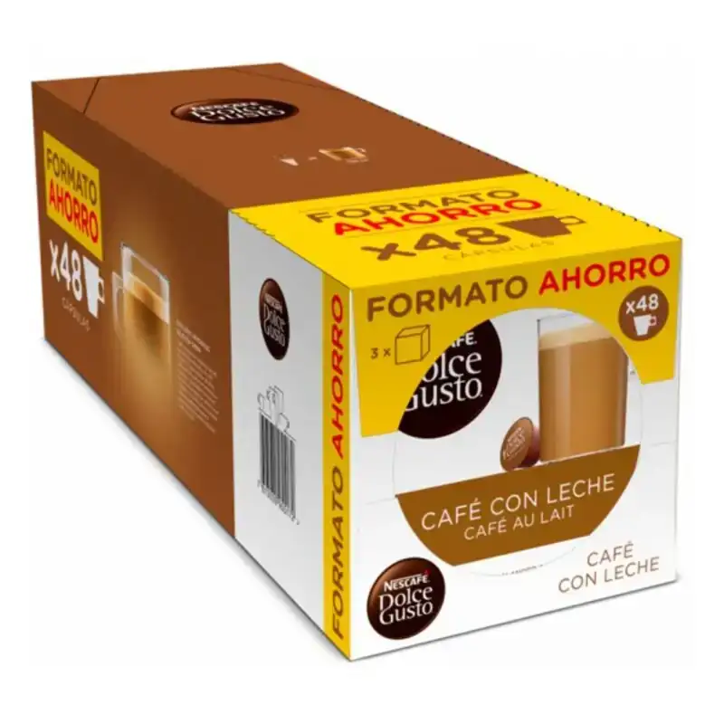 Capsules de cafe nescafe dolce gusto cafe au lait 48 uds_2829. DIAYTAR COTE D'IVOIRE - Là où Chaque Produit a son Histoire. Découvrez notre gamme de produits, chacun portant en lui le récit de l'artisanat et de la passion, pour vous offrir une expérience de shopping authentique.