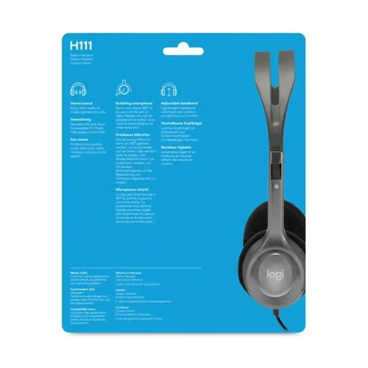 Casque avec microphone logitech 981 000593_6028. DIAYTAR COTE D'IVOIRE - Là où Chaque Achat a du Sens. Explorez notre gamme et choisissez des produits qui racontent une histoire, du traditionnel au contemporain.