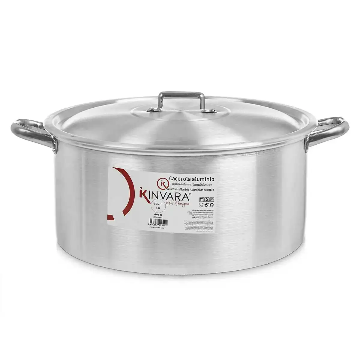 Casserole aluminium 18 l_4343. DIAYTAR COTE D'IVOIRE - L'Art de Vivre en Couleurs. Découvrez notre boutique en ligne et trouvez des produits qui ajoutent une palette vibrante à votre quotidien.