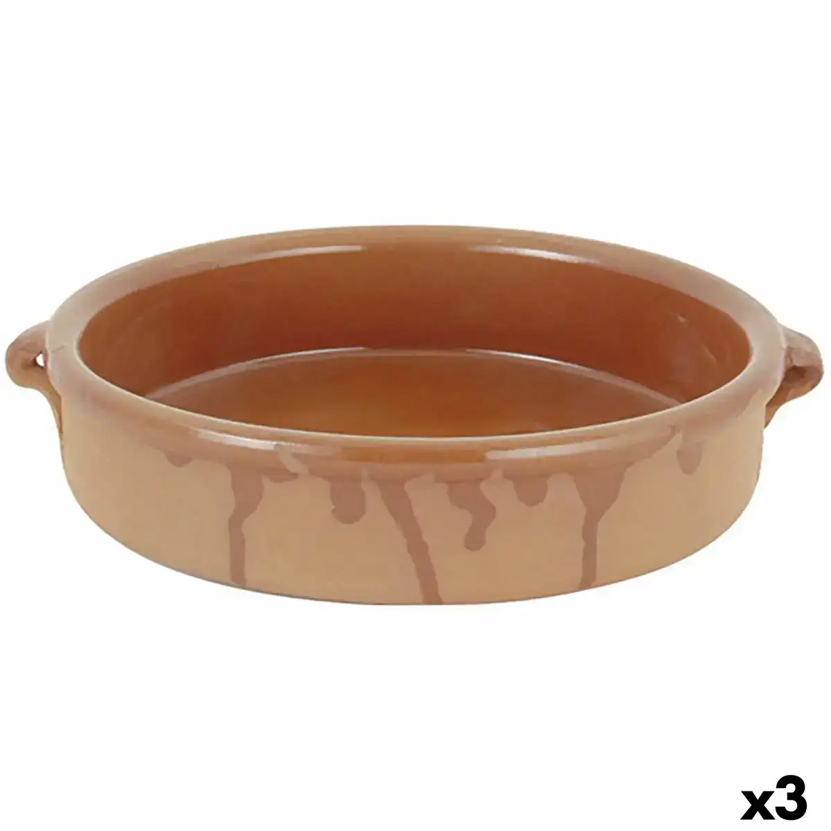 Casserole ce ramique marron ø 28 cm 3 unite s_9114. DIAYTAR COTE D'IVOIRE - L'Essence de la Tradition et de la Modernité réunies. Explorez notre plateforme en ligne pour trouver des produits authentiques du Côte d'Ivoire, tout en découvrant les dernières tendances du monde moderne.