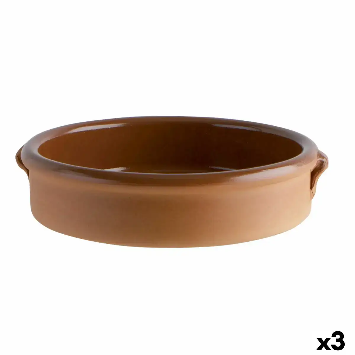 Casserole ce ramique marron ø 32 cm 3 unite s_7768. DIAYTAR COTE D'IVOIRE - Votre Escapade Shopping Virtuelle. Explorez notre boutique en ligne et dénichez des trésors qui évoquent la culture et le savoir-faire sénégalais, un clic à la fois.
