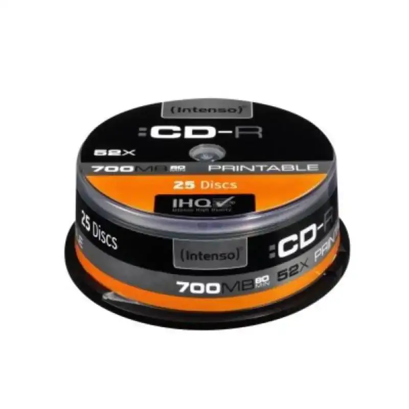 Cd r imprimable intenso 1801124 52x 700 mo 25 pcs_3543. DIAYTAR COTE D'IVOIRE - L'Art de Vivre l'Excellence au Quotidien. Explorez notre gamme et choisissez des produits qui ajoutent une note de prestige à votre vie.