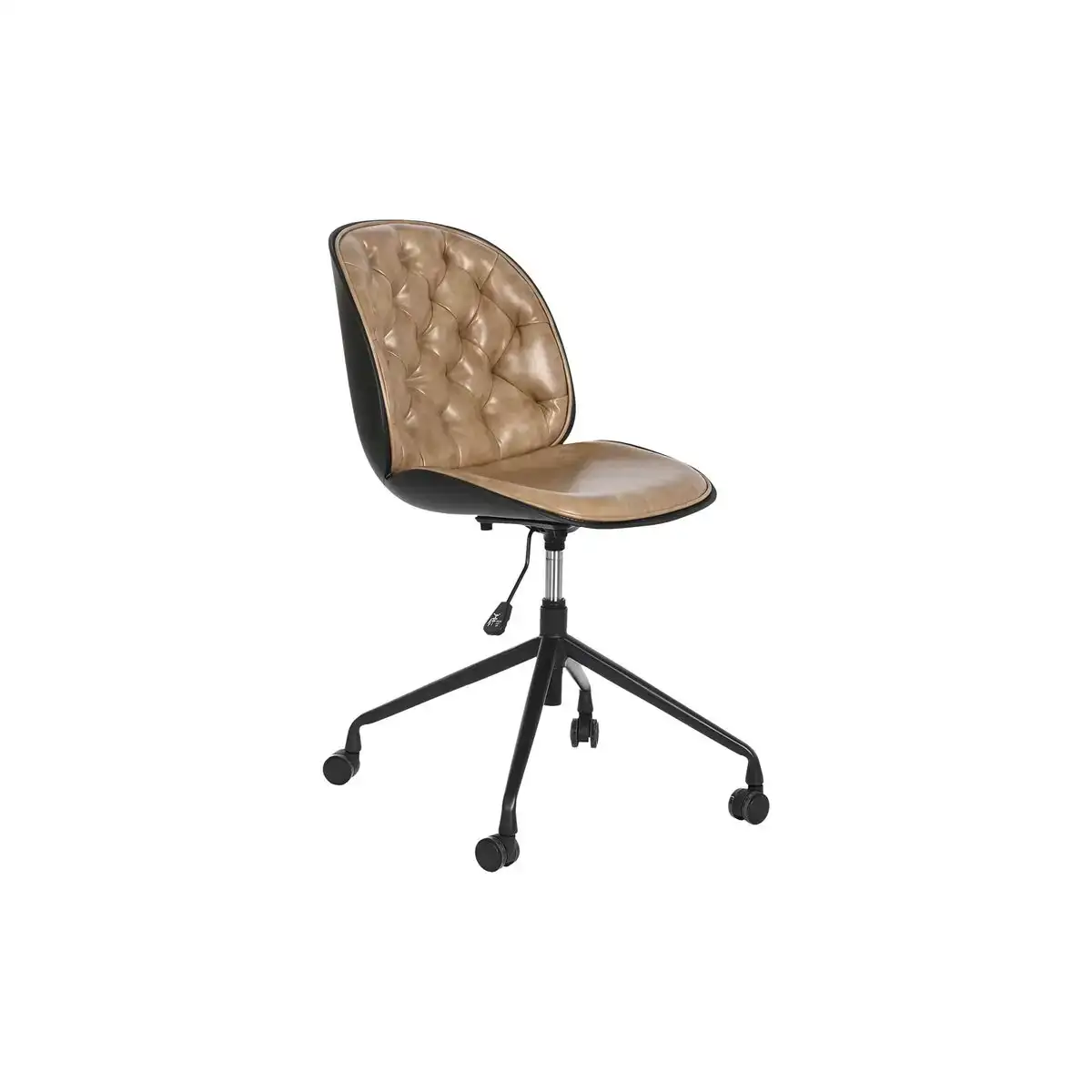 Chaise de bureau dkd home decor 47 5 x 57 5 x 83 cm polypropyle ne marron clair_6326. DIAYTAR COTE D'IVOIRE - L'Art de Choisir, l'Art de Se Distinquer. Naviguez à travers notre catalogue et choisissez des produits qui ajoutent une note d'élégance à votre style unique.