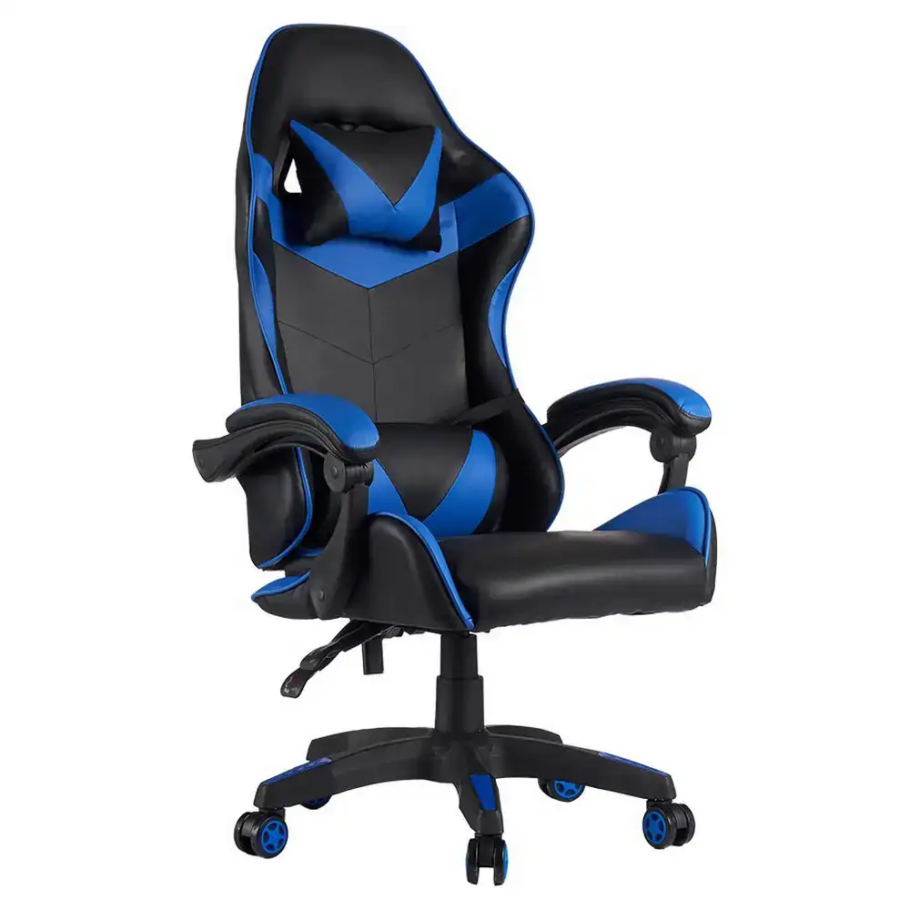 Chaise gaming noir bleu_9625. Entrez dans l'Univers de DIAYTAR COTE D'IVOIRE - Où Chaque Produit est une Découverte. Explorez notre gamme variée et trouvez des articles qui vous surprennent et vous inspirent.