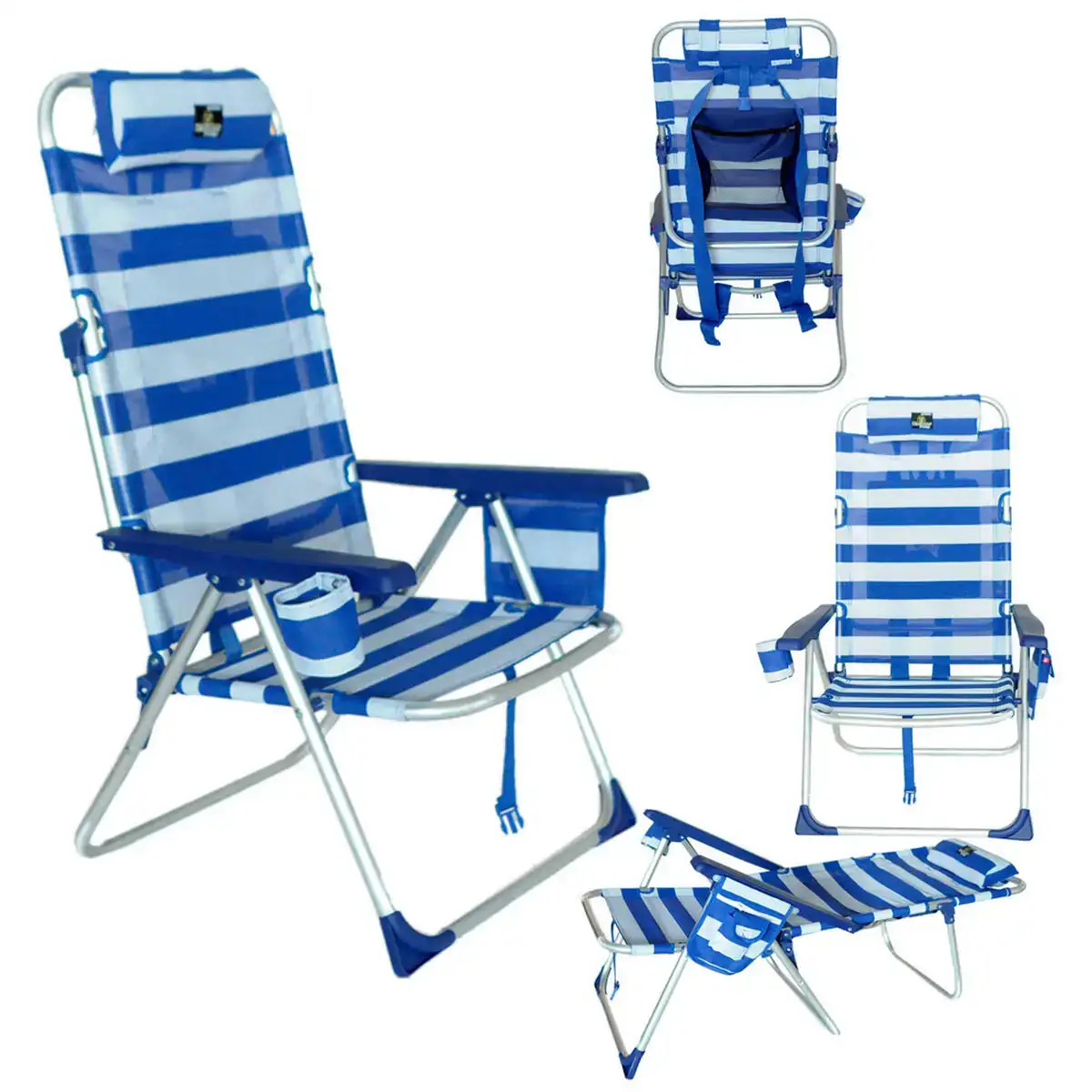 Chaise pliante avec appui te te textiline aluminium 110 cm bleu marin_4813. DIAYTAR COTE D'IVOIRE - L'Art de Choisir, l'Art de Vivre. Parcourez notre boutique en ligne et découvrez des produits qui transforment chaque choix en une expérience enrichissante.