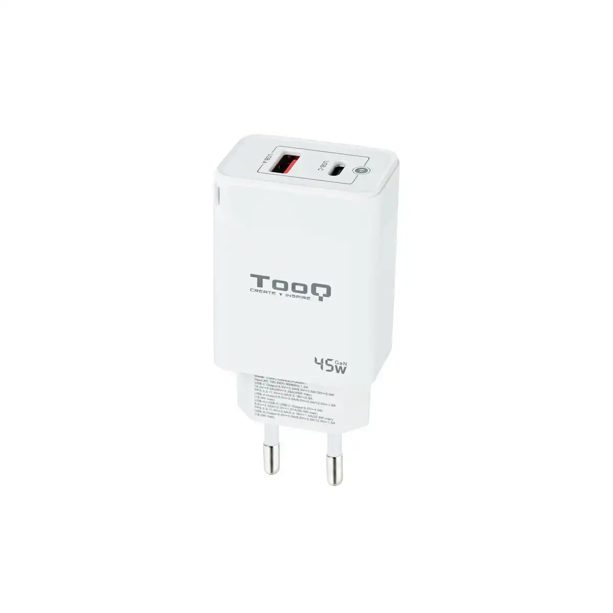 Chargeur mural tooq tqwc ganqcpd45wt 45 w_8582. DIAYTAR COTE D'IVOIRE - Votre Passage vers l'Élégance Abordable. Explorez notre collection où chaque produit est choisi pour sa qualité et son accessibilité, incarnant ainsi l'essence du Côte d'Ivoire.