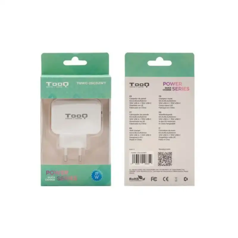 Chargeur mural usb tooq tqwc 2sc02wt_8153. DIAYTAR COTE D'IVOIRE - Là où Chaque Achat a du Sens. Explorez notre gamme et choisissez des produits qui racontent une histoire, votre histoire.