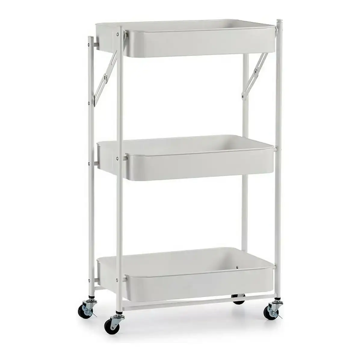 Chariot a le gumes acier blanc plastique 29 5 x 78 5 x 45 5 cm_4938. DIAYTAR COTE D'IVOIRE - Votre Oasis de Shopping en Ligne. Explorez notre boutique et découvrez des produits qui ajoutent une touche de magie à votre quotidien.