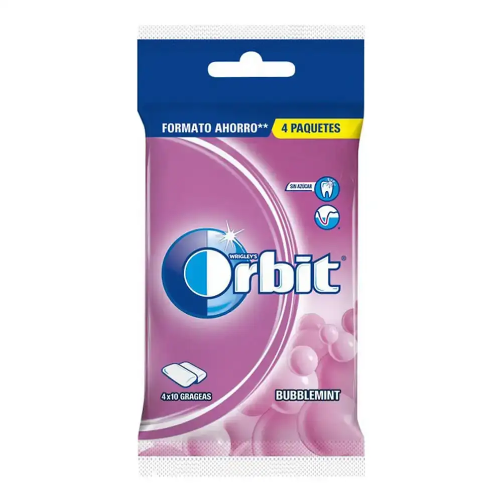 Chewing gum orbit bubblemint 4 x 14 g_9882. Bienvenue chez DIAYTAR COTE D'IVOIRE - Où Chaque Produit a son Âme. Découvrez notre gamme et choisissez des articles qui résonnent avec votre personnalité et vos valeurs.