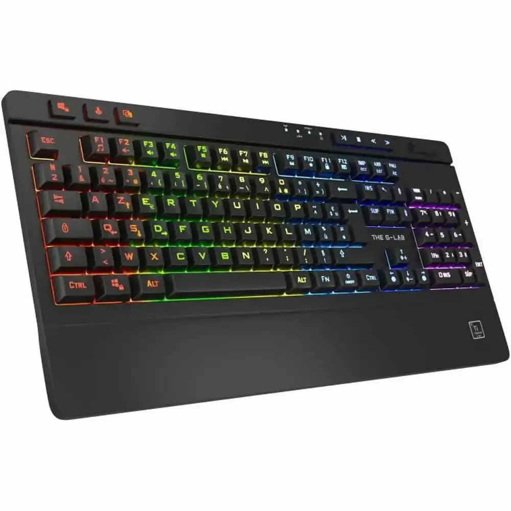 Clavier gaming le g lab titanium noir franc ais azerty_5875. DIAYTAR COTE D'IVOIRE - Votre Destination Shopping Éthique. Parcourez notre gamme et choisissez des articles qui respectent l'environnement et les communautés locales.