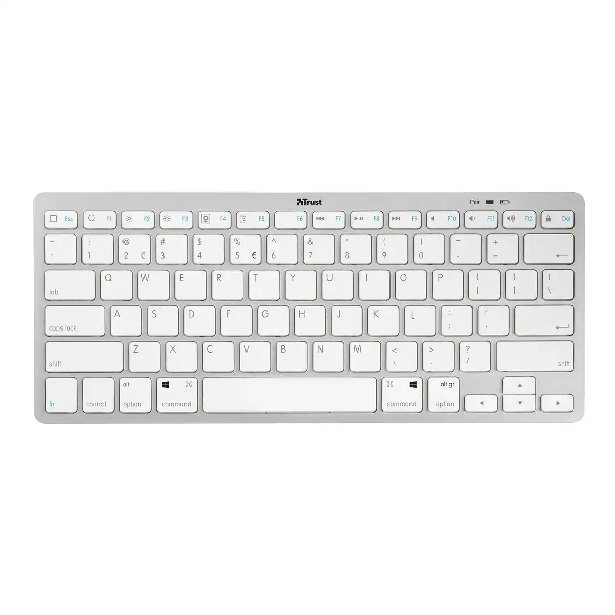 Clavier sans fil trust nado espagnol qwerty blanc_9612. Entrez dans l'Univers de DIAYTAR COTE D'IVOIRE - Où Choisir est un Plaisir. Explorez notre catalogue diversifié et trouvez des articles qui reflètent vos goûts et votre personnalité.
