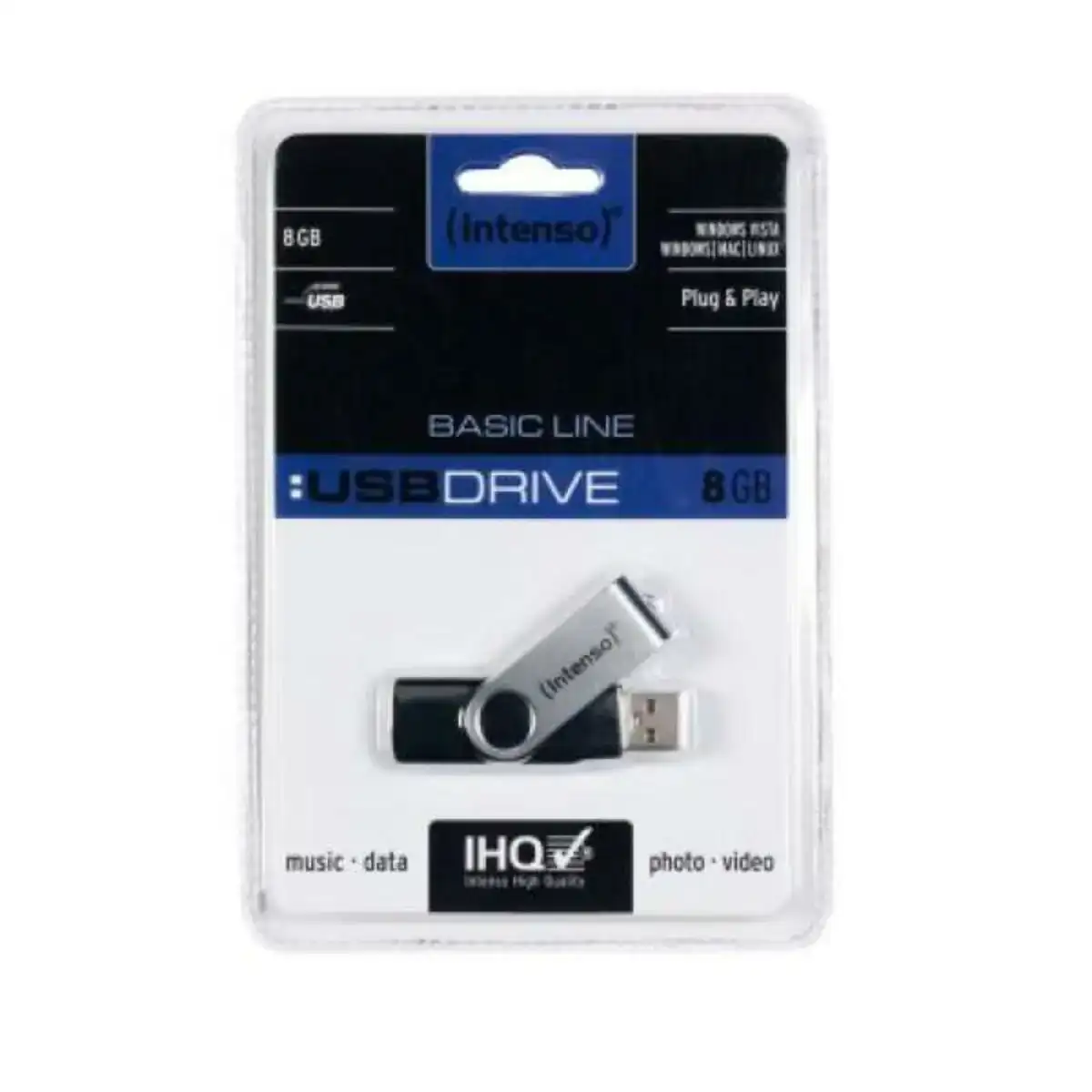 Cle usb intenso basic line 8 go noir argent cle usb 8 go_7395. DIAYTAR COTE D'IVOIRE - L'Art du Shopping Distinctif. Naviguez à travers notre gamme soigneusement sélectionnée et choisissez des produits qui définissent votre mode de vie.