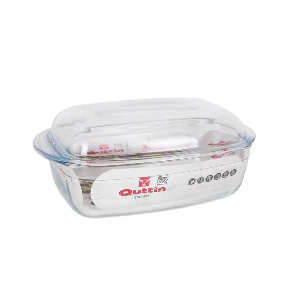 Cocotte avec couvercle quttin glass 3l 1 5l_7280. DIAYTAR COTE D'IVOIRE - Où la Qualité est Notre Engagement. Explorez notre boutique en ligne pour découvrir des produits conçus pour vous apporter satisfaction et plaisir.