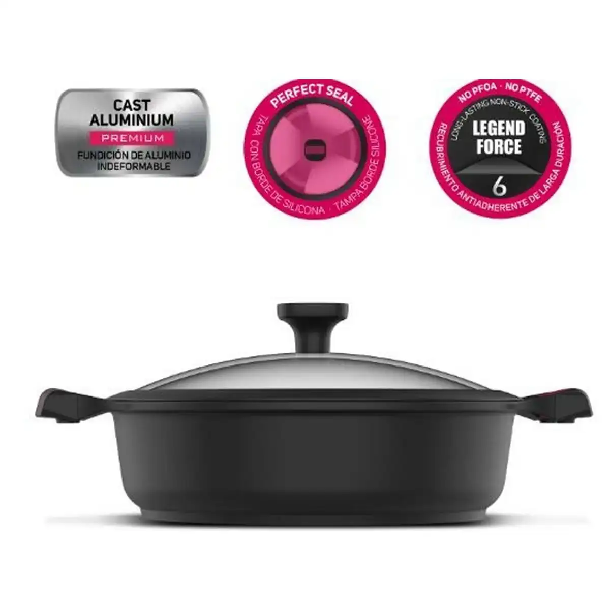 Cocotte avec couvercle taurus kck3028l_2276. Entrez dans l'Univers de DIAYTAR COTE D'IVOIRE - Où la Tradition S'unit à la Modernité. Explorez notre sélection pour trouver des produits qui allient héritage et innovation.