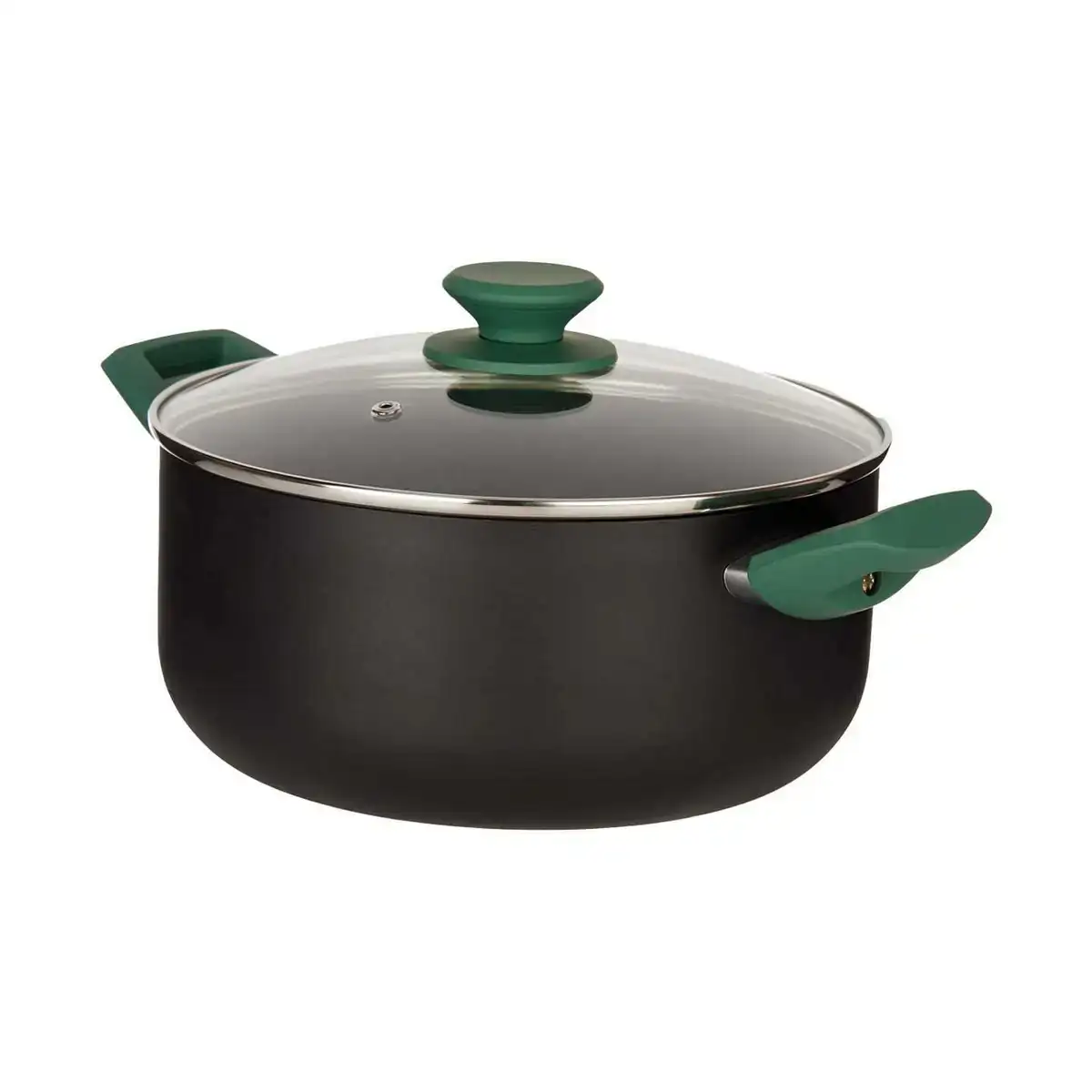 Cocotte noir vert ø 24 cm aluminium 4 5 l_2988. DIAYTAR COTE D'IVOIRE - Votre Marché Virtuel au Côte d'Ivoire. Parcourez notre boutique en ligne pour trouver des trésors cachés, des articles indispensables du quotidien aux joyaux artistiques.
