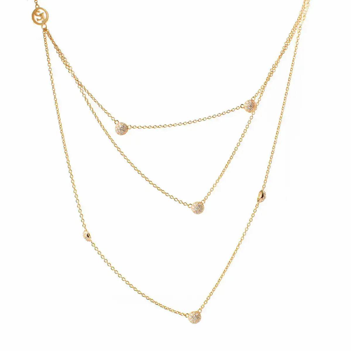 Collier femme sif jakobs c1050 3 cz yg 25 cm_7306. DIAYTAR COTE D'IVOIRE - Votre Destination Shopping Incontournable. Parcourez nos rayons virtuels et trouvez des articles qui répondent à tous vos besoins, du quotidien à l'exceptionnel.