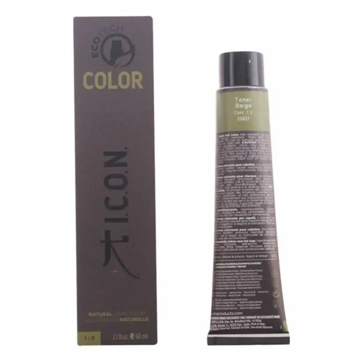 Colorant permanent i c o n toner beige 60 ml_6427. DIAYTAR COTE D'IVOIRE - Votre Escapade Shopping Virtuelle. Explorez notre boutique en ligne et dénichez des trésors qui évoquent la culture et le savoir-faire sénégalais, un clic à la fois.