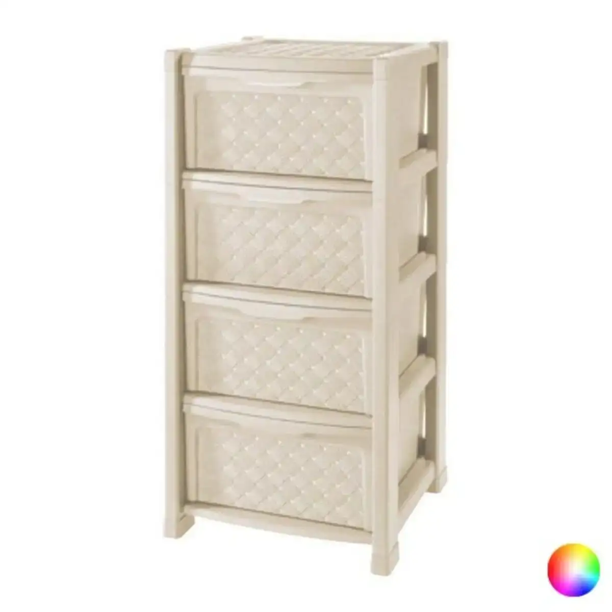 Commode tontarelli plastic 4 tiroirs 38 5 x 39 x 82 5 cm_9146. DIAYTAR COTE D'IVOIRE - Votre Destination Shopping d'Exception. Parcourez nos rayons virtuels et choisissez des produits qui incarnent l'excellence et la diversité.