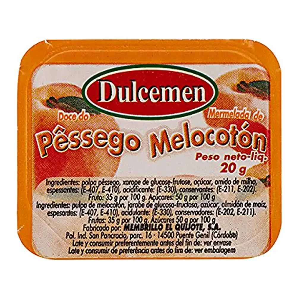 Confiture dulcemen pe che 12 x 20 g_5287. Entrez dans le Monde de DIAYTAR COTE D'IVOIRE - Où Chaque Produit Raconte une Histoire Unique. Explorez notre sélection et laissez-vous transporter par des récits à travers les articles que vous choisissez.