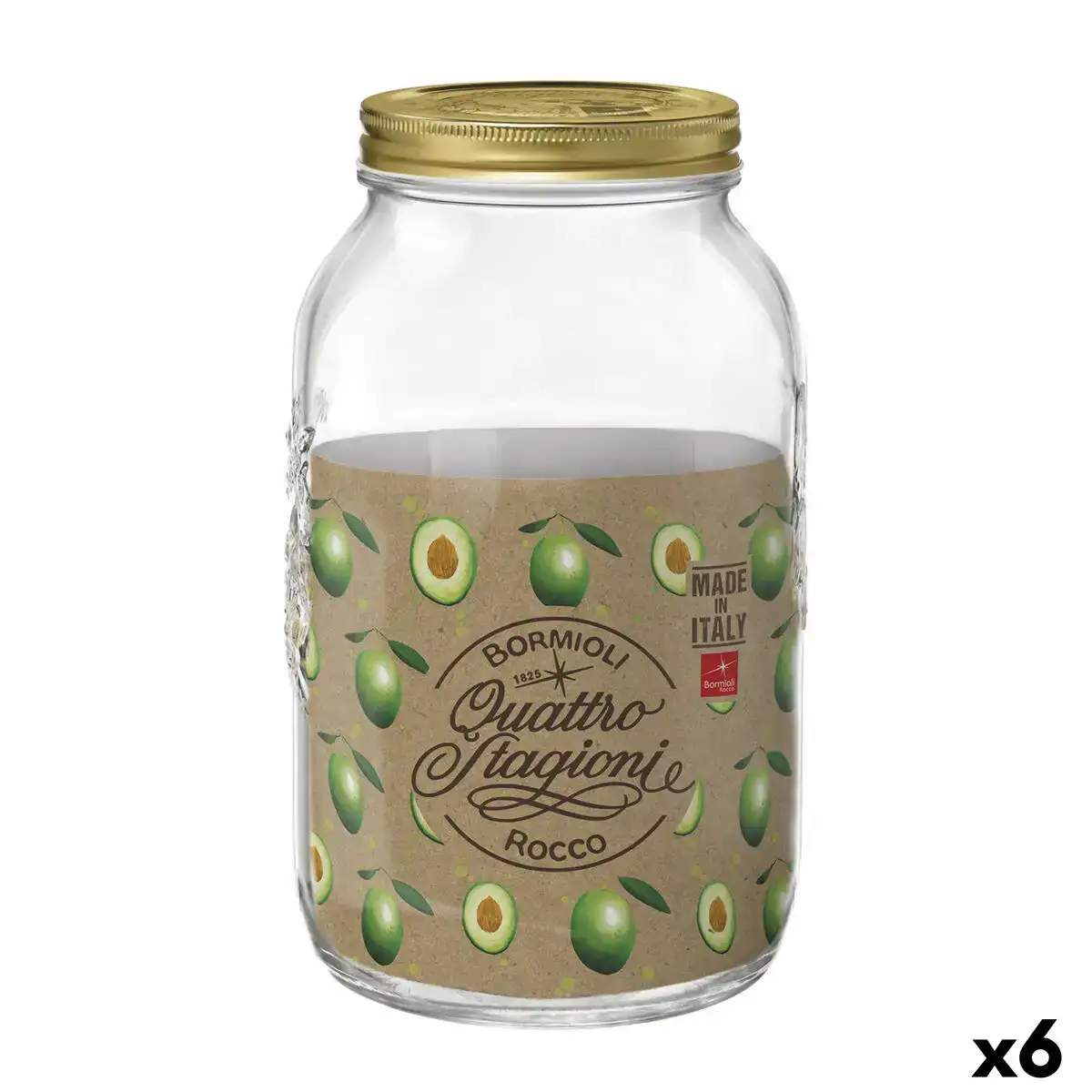 Conteneur de conservation bormioli rocco quattro stagioni verre transparent 6 unite s 3 8 l_3843. DIAYTAR COTE D'IVOIRE - Où Choisir est un Acte d'Amour pour le Côte d'Ivoire. Explorez notre boutique en ligne et choisissez des articles qui célèbrent la culture et l'artisanat du pays.
