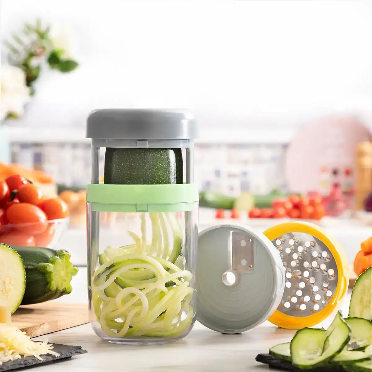 Coupe le gumes spirale et ra pe avec recettes vigizer innovagoods_9342. Plongez dans l'Expérience DIAYTAR COTE D'IVOIRE - Où Chaque Produit a une Histoire. Explorez notre boutique en ligne pour trouver des articles qui incarnent la passion et la créativité du Côte d'Ivoire.