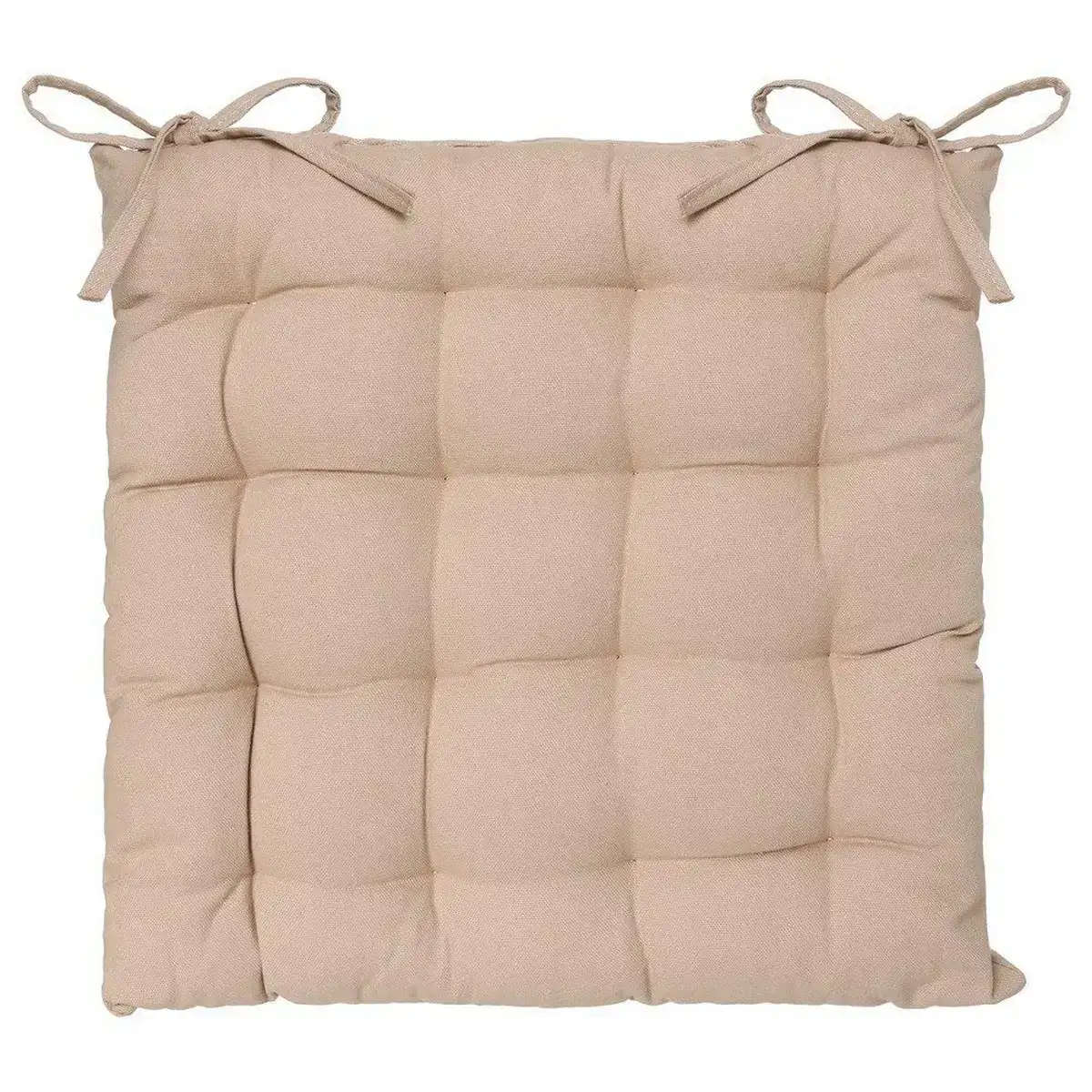 Coussin de chaise atmosphera beige 38 x 38 cm_4545. DIAYTAR COTE D'IVOIRE - Là où le Shopping devient une Fête des Sens. Plongez dans notre univers et choisissez des produits qui éveillent votre goût pour l'esthétique et l'authenticité.