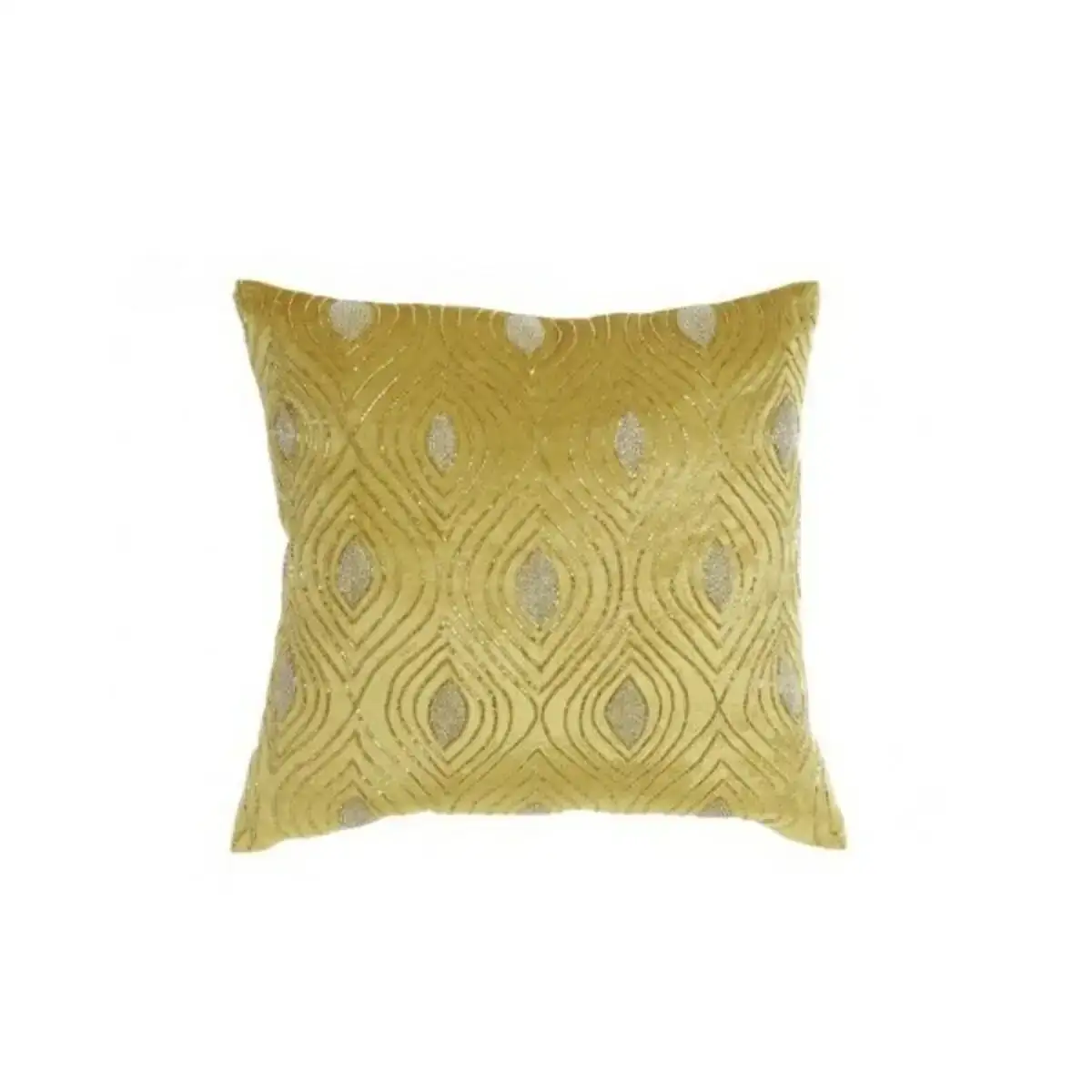 Coussin dkd home decor jaune 45 x 45 cm_4696. DIAYTAR COTE D'IVOIRE - Votre Passage vers le Chic et l'Élégance. Naviguez à travers notre boutique en ligne pour trouver des produits qui ajoutent une touche sophistiquée à votre style.