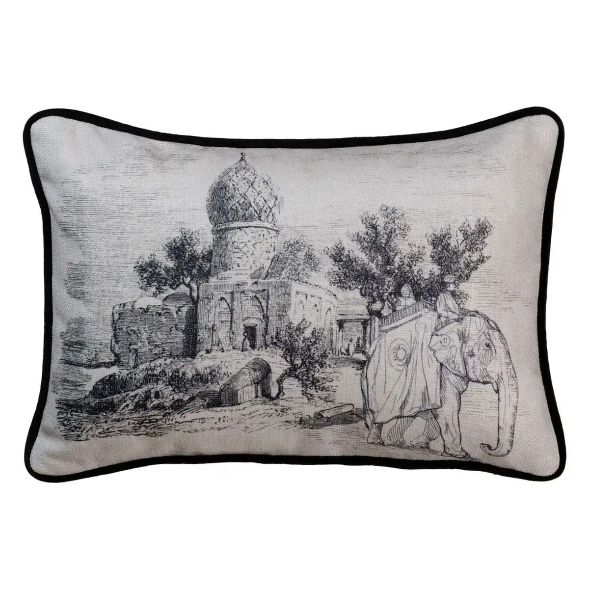 Coussin polyester 45 x 30 cm_6216. DIAYTAR COTE D'IVOIRE - L'Artisanat à Portée de Clic. Découvrez notre boutique en ligne pour trouver des produits uniques qui célèbrent la créativité et l'artisanat sénégalais.