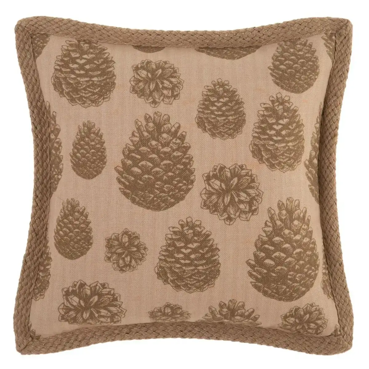 Coussin tissu synthe tique 45 x 45 cm pomme de pin_8972. DIAYTAR COTE D'IVOIRE - Votre Destination Shopping de Choix. Explorez notre boutique en ligne et découvrez des trésors qui reflètent votre style et votre passion pour l'authenticité.
