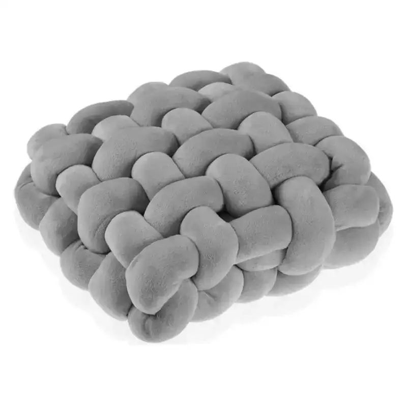 Coussin versa gris 600 g 32 x 14 x 32 cm_2965. DIAYTAR COTE D'IVOIRE - Votre Passage vers le Raffinement. Plongez dans notre univers de produits exquis et choisissez des articles qui ajoutent une touche de sophistication à votre vie.