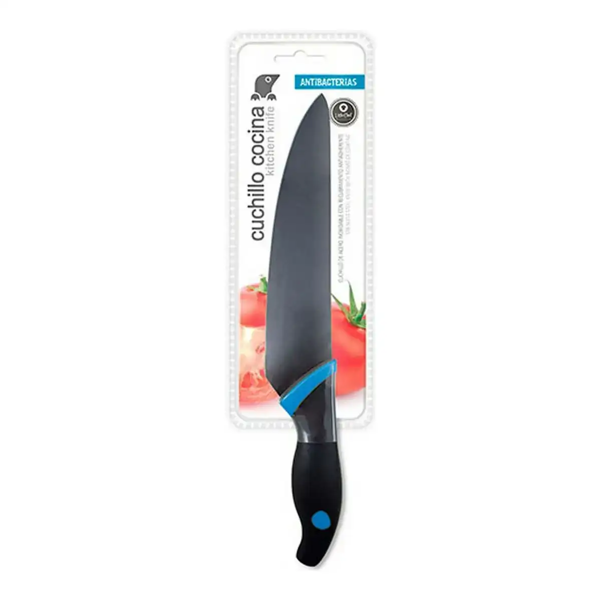 Couteau de cuisine 20 cm bleu_4899. DIAYTAR COTE D'IVOIRE - Là où Chaque Achat Contribue à un Rêve. Naviguez à travers notre boutique en ligne et soutenez des artisans talentueux tout en acquérant des trésors.