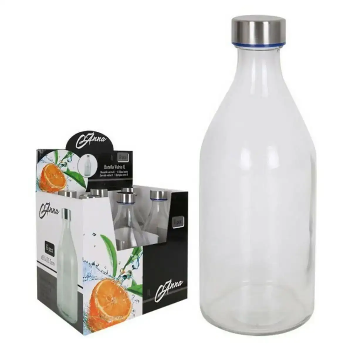 Couvercle filete en verre pour bouteille 1l_3914. DIAYTAR COTE D'IVOIRE - Votre Destination pour un Shopping Inoubliable. Naviguez à travers notre catalogue et choisissez des produits qui vous marquent par leur originalité.