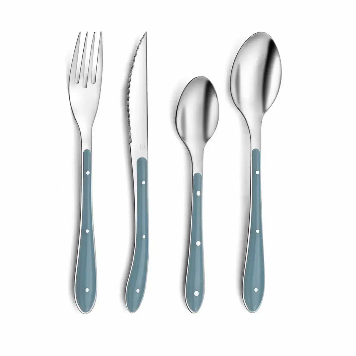 Couverts amefa bistro blue metal 24 pcs_1955. DIAYTAR COTE D'IVOIRE - Là où Chaque Produit Évoque une Émotion. Parcourez notre catalogue et choisissez des articles qui vous touchent et qui enrichissent votre expérience.