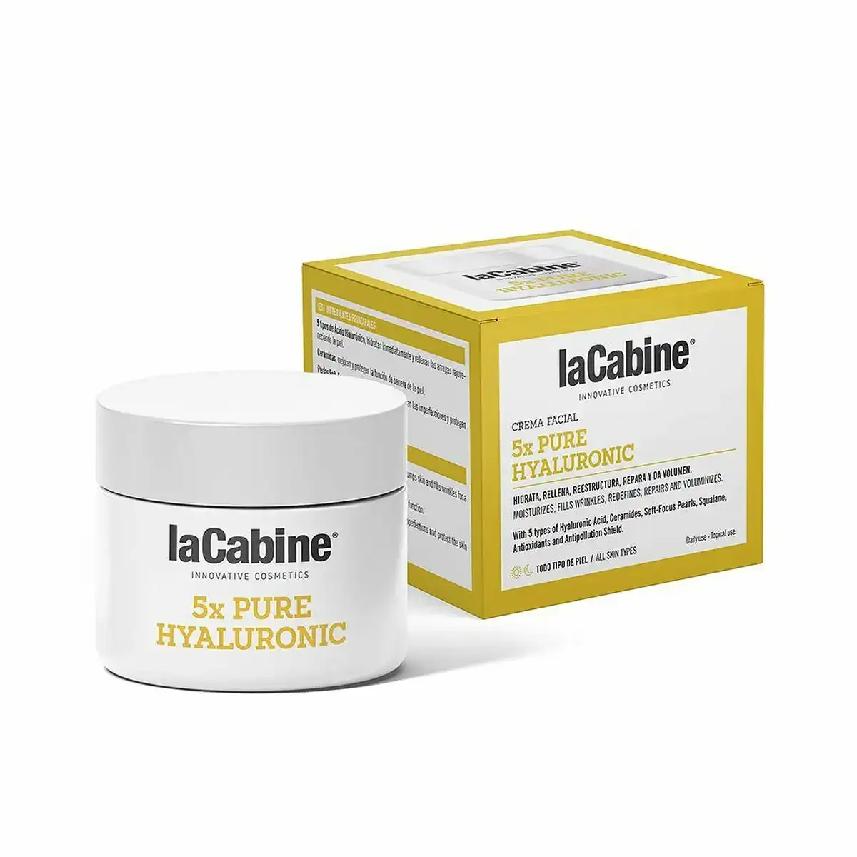Creme anti age lacabine 5x pure hyaluronic 50 ml_6353. Entrez dans l'Univers de DIAYTAR COTE D'IVOIRE - Où l'Élégance Rencontre la Tradition. Explorez notre gamme variée et trouvez des articles qui ajoutent une touche de sophistication à votre vie.