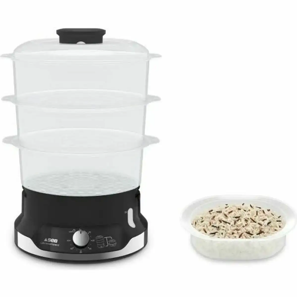 Cuiseur vapeur e lectrique seb vc204800 9 l noir 800 w_7029. DIAYTAR COTE D'IVOIRE - Là où Chaque Produit Évoque une Émotion. Parcourez notre catalogue et choisissez des articles qui vous touchent et qui enrichissent votre expérience.