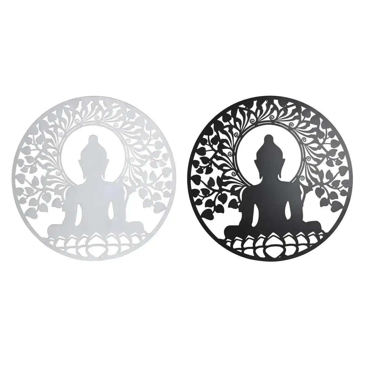 De coration murale dkd home decor 98 x 1 x 98 cm 100 x 1 x 100 cm bouddha noir blanc oriental 2 unite s_4877. DIAYTAR COTE D'IVOIRE - L'Art de Vivre le Shopping en Ligne. Découvrez notre plateforme intuitive et trouvez des produits qui vous inspirent et vous enchantent, à chaque clic.