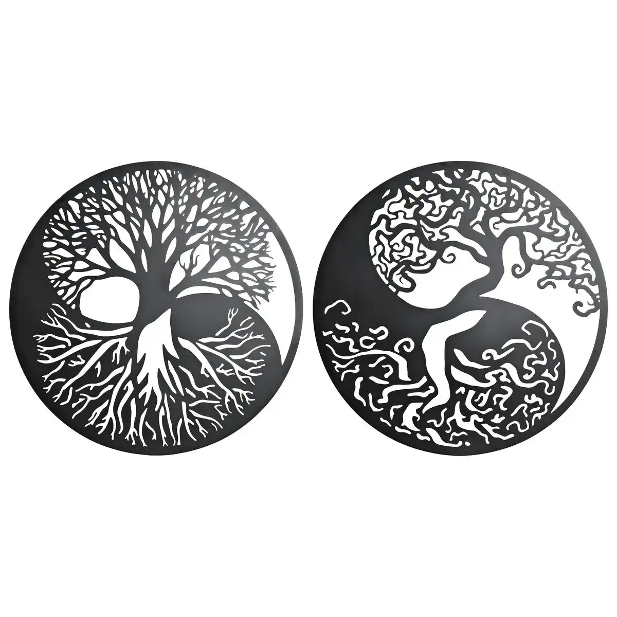 De coration murale dkd home decor 98 x 1 x 98 cm 100 x 1 x 100 cm noir oriental 2 unite s_8468. DIAYTAR COTE D'IVOIRE - Où Chaque Achat Raconte une Histoire. Explorez notre boutique en ligne et créez votre propre narration à travers notre diversité de produits, chacun portant une signification unique.