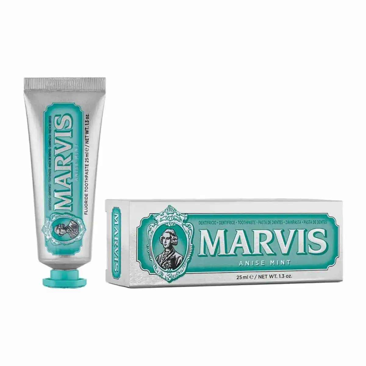 Dentifrice fluore marvis menthe anisette 25 ml_5515. DIAYTAR COTE D'IVOIRE - Là où Choisir est un Acte d'Amour pour le Côte d'Ivoire. Explorez notre gamme et choisissez des produits qui célèbrent la culture et l'artisanat du pays.