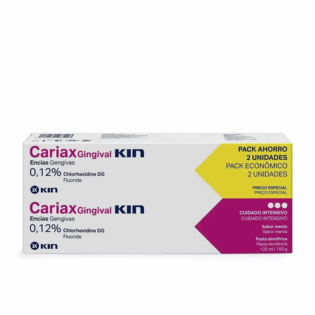 Dentifrice kin cariax gingival 2 pie ces 2 x 125 ml_1524. DIAYTAR COTE D'IVOIRE - Votre Passage vers l'Élégance Abordable. Explorez notre collection où chaque produit est choisi pour sa qualité et son accessibilité, incarnant ainsi l'essence du Côte d'Ivoire.