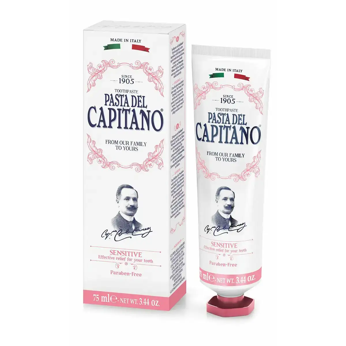 Dentifrice pasta del capitano sensitive 75 ml_5093. Bienvenue sur DIAYTAR COTE D'IVOIRE - Votre Destination Shopping à la Côte d'Ivoireaise. Explorez notre boutique en ligne et découvrez une gamme variée de produits qui capturent l'esprit du Côte d'Ivoire.