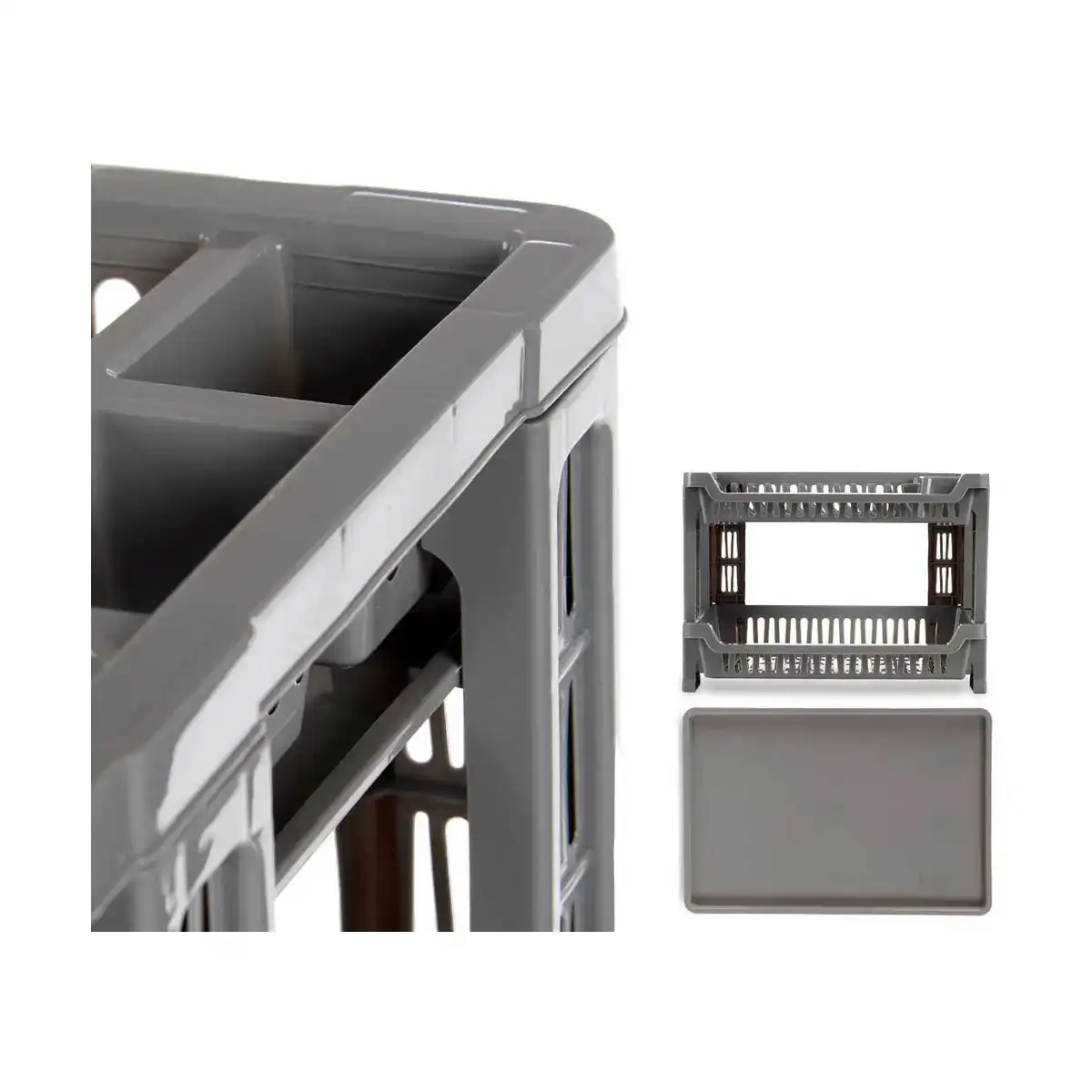 E gouttoir pour e vier de cuisine en plastique gris 40 x 30 x 29 cm_1689. DIAYTAR COTE D'IVOIRE - Votre Source de Trouvailles uniques. Naviguez à travers notre catalogue et trouvez des articles qui vous distinguent et reflètent votre unicité.