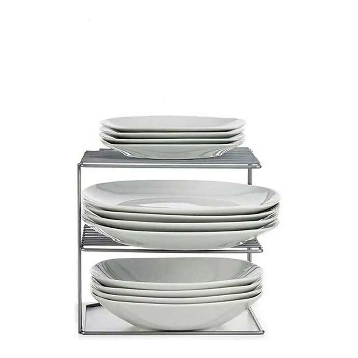 E tage res me tal argent 22 5 x 20 5 x 22 5 cm_5708. DIAYTAR COTE D'IVOIRE - Là où la Beauté Rencontre la Fonctionnalité. Parcourez notre sélection pour trouver des produits qui allient esthétique et praticité, pour un quotidien sublimé.