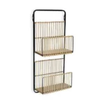 E tage res versa me tal rotin mdf bois 12 x 68 x 32 cm_2549. DIAYTAR COTE D'IVOIRE - L'Univers du Choix et de l'Authenticité. Explorez notre catalogue et découvrez des articles qui incarnent le patrimoine du Côte d'Ivoire et la modernité du monde.