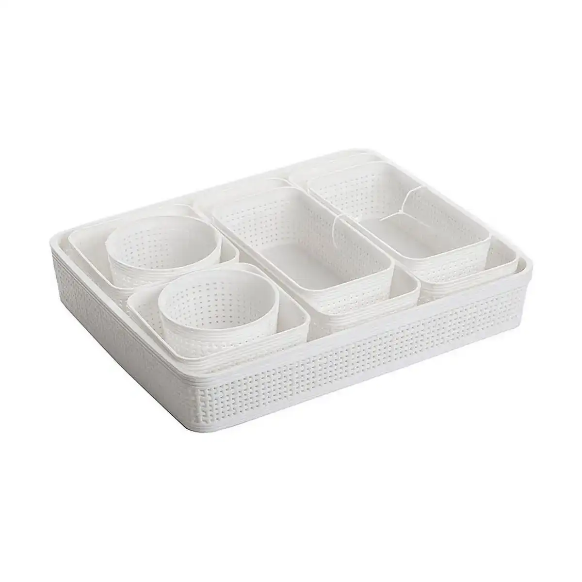 Ensemble de paniers dem plastic 9 pie ces 34 x 28 x 6 cm_8404. DIAYTAR COTE D'IVOIRE - Votre Boutique en Ligne, Votre Identité. Naviguez à travers notre plateforme et choisissez des articles qui expriment qui vous êtes et ce que vous chérissez.