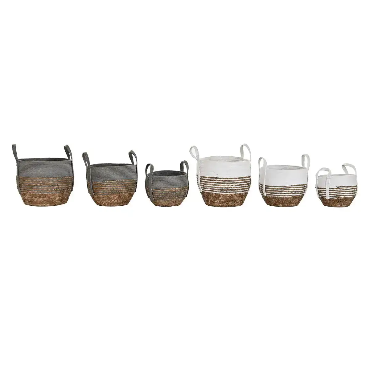 Ensemble de paniers dkd home decor 38 x 38 x 33 cm fibre naturelle boho 2 unite s_8192. Plongez dans l'Expérience DIAYTAR COTE D'IVOIRE - Où Chaque Produit a une Histoire. Explorez notre boutique en ligne pour trouver des articles qui incarnent la passion et la créativité du Côte d'Ivoire.