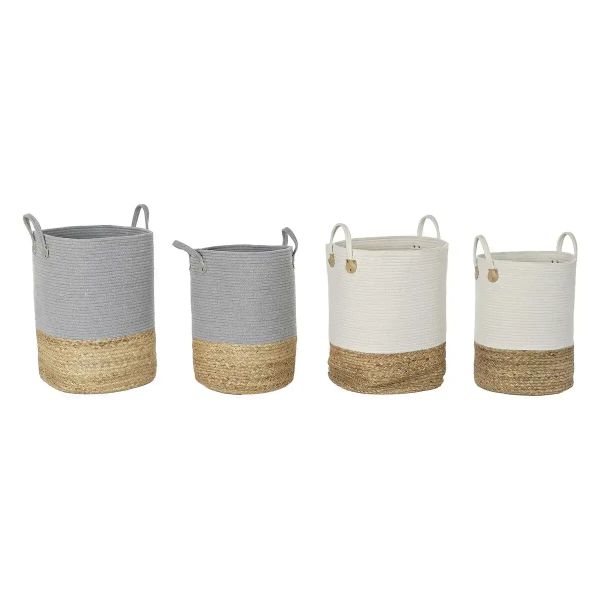 Ensemble de paniers dkd home decor 40 x 40 x 52 cm fibre naturelle boho 2 unite s_1076. DIAYTAR COTE D'IVOIRE - L'Art de Vivre le Shopping Inspiré. Parcourez notre catalogue et choisissez des produits qui reflètent votre passion pour la beauté et l'authenticité.