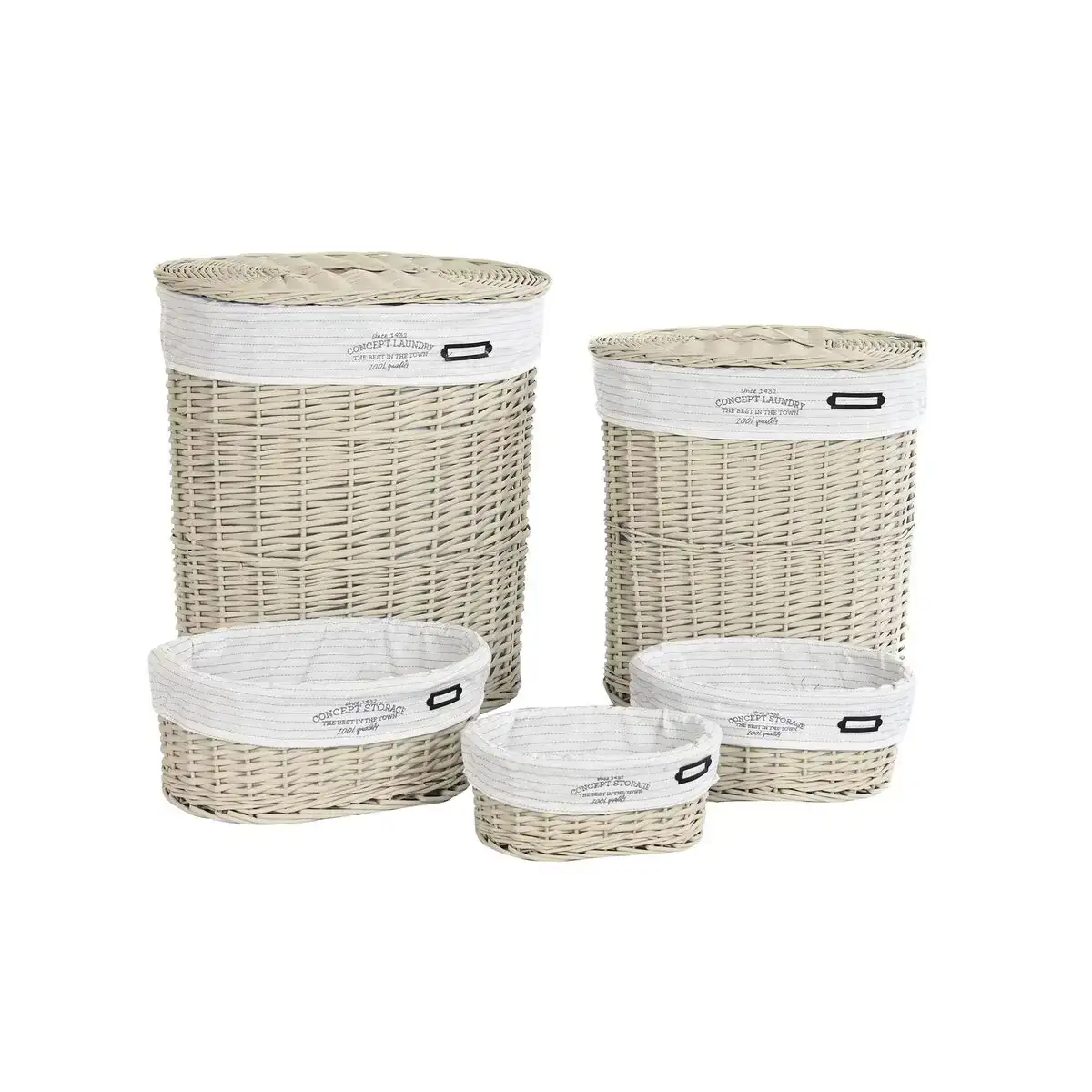 Ensemble de paniers dkd home decor 51 x 37 x 56 cm 52 x 38 x 56 cm osier beige_5661. Bienvenue chez DIAYTAR COTE D'IVOIRE - Où le Shopping Rencontre la Qualité. Explorez notre sélection soigneusement conçue et trouvez des produits qui définissent le luxe abordable.