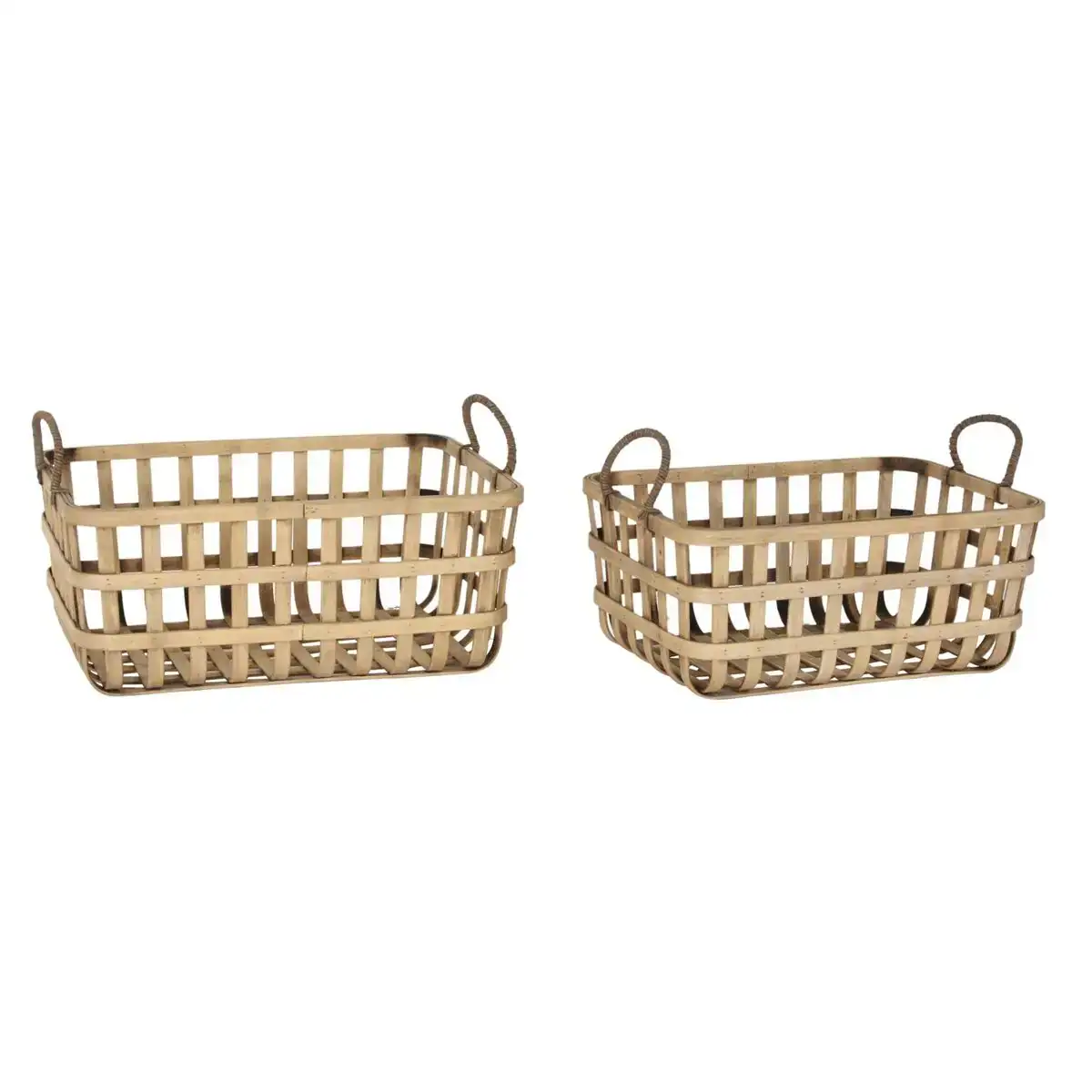Ensemble de paniers dkd home decor bambou tropical 44 x 31 5 x 25 cm_8964. DIAYTAR COTE D'IVOIRE - L'Art de Choisir, l'Art de S'émerveiller. Explorez notre boutique en ligne et choisissez des articles qui éveillent votre sens de l'émerveillement.